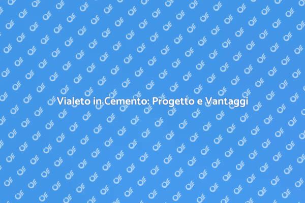 Costruisci il Tuo Vialeto in Cemento