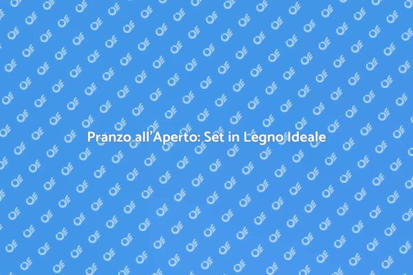 Eleganza e Comfort: Set da Pranzo in Legno