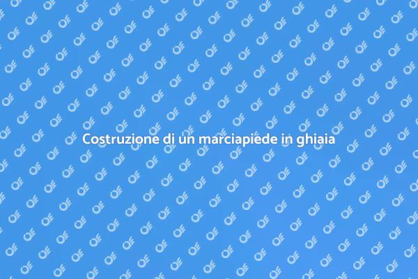 Costruire un marciapiede in ghiaia facilmente