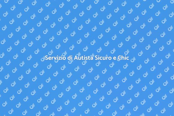 Sicurezza e Comfort con Autista