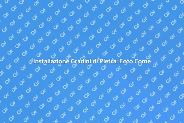 Trasforma il Tuo Giardino con Gradini di Pietra