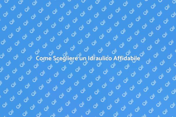 L'Importanza di un Idraulico Esperto