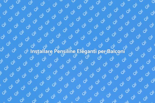 Proteggi il Tuo Balcone con Eleganza