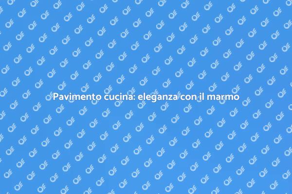 Sostituisci il pavimento con il marmo