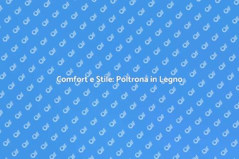 Poltrona da Giardino in Legno