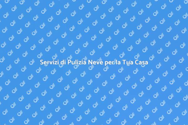 Gestisci la Neve con Facilità