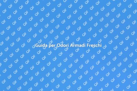Neutralizzare Odori Sgradevoli Armadi