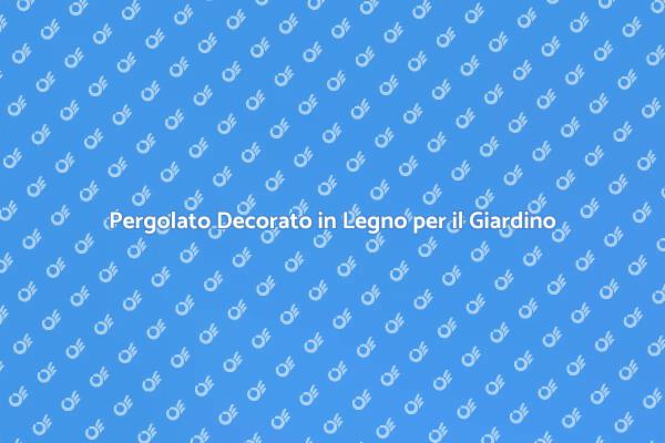 Costruisci un Pergolato Ombreggiato