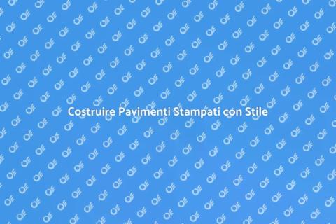Pavimenti Stampati: Innovazione e Stile