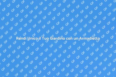 Armadietto da Giardino in Legno