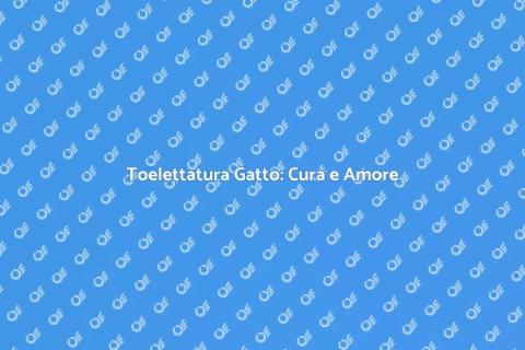 Toelettatura Gatto: Benessere e Igiene