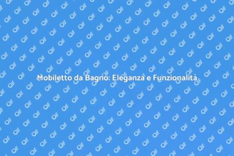 Mobiletto da Bagno a Colonna