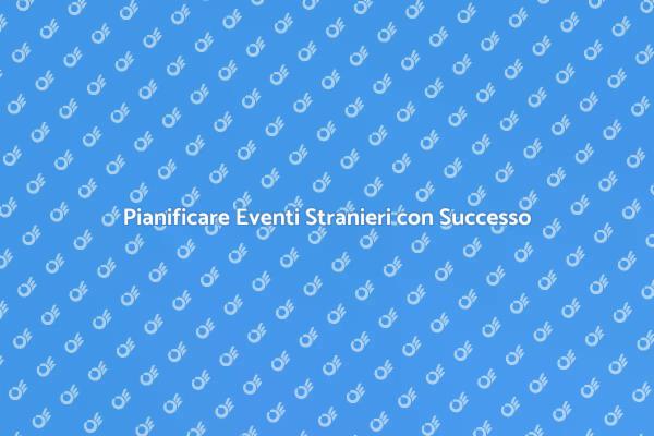 Guida all'Organizzazione di Cerimonie Straniere