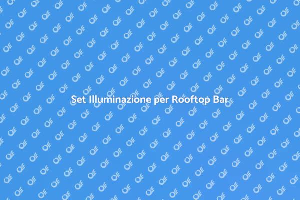 Illumina il Tuo Rooftop Bar Perfettamente