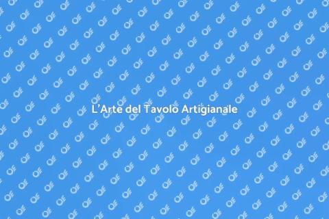 Tavolo Artigianale: Eleganza e Storia