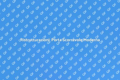 Porta Scorrevole Moderna: Innovazione Casa