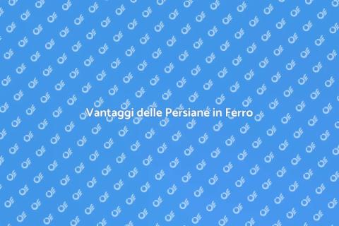 Installare Persiane in Ferro