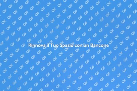 Bancone Bar con Pannelli in Legno