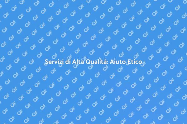 L'importanza dell'Aiuto in Etica