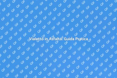 Creare un Vialetto in Asfalto