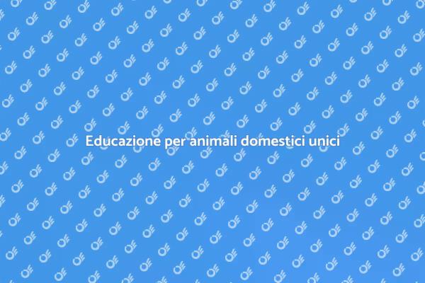 Tecniche di allenamento per animali unici