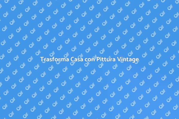 Pittura Murale: Stile Vintage Unico