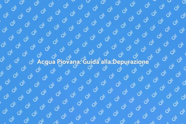 Depurazione Sostenibile dell'Acqua
