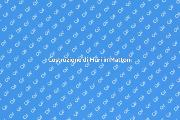 Costruire Muri in Mattoni con Stile