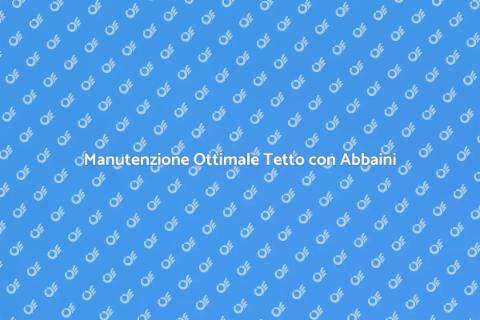 Manutenzione Efficace Tetto con Abbaini