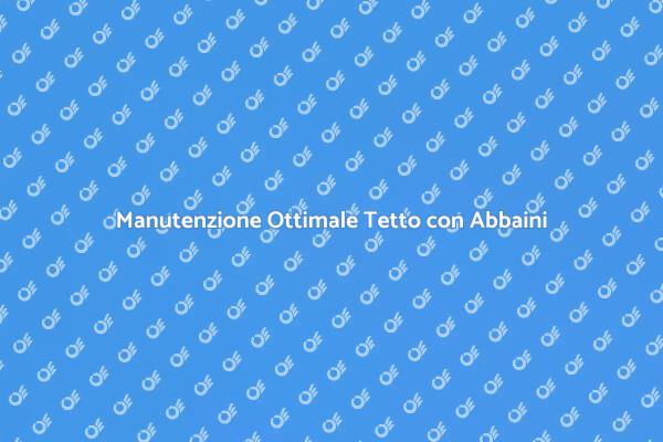 Manutenzione Tetto con Abbaini Efficace