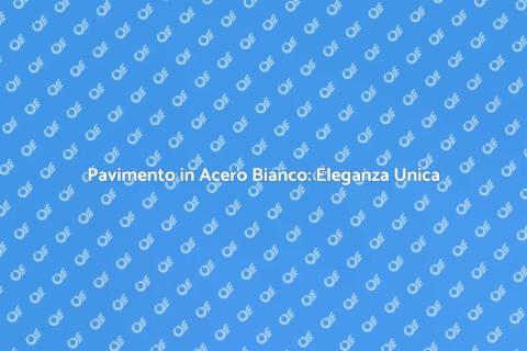 Rivestire Pavimento in Acero Bianco