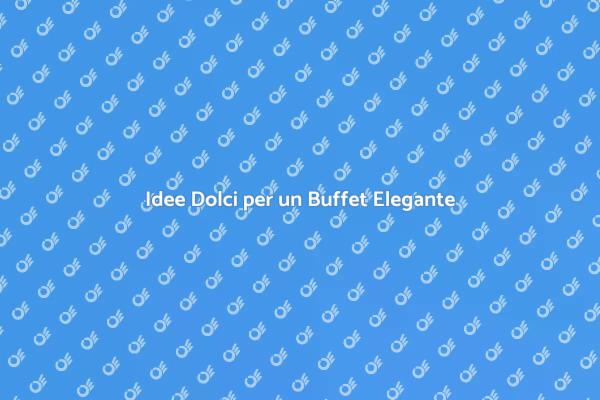Preparare Dolci per un Evento Speciale
