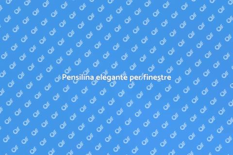 Pensilina per finestre elegante e utile