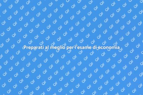 Corso di preparazione esame economia