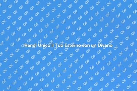 Divano ad Angolo per l'Esterno