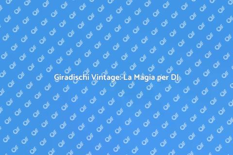 Giradischi Portatile Vintage per DJ