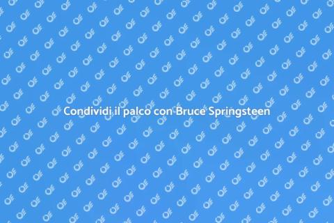 Duetto da sogno con Bruce Springsteen