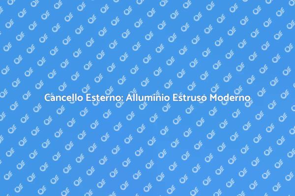 Cancello Esterno: Stile e Funzionalità