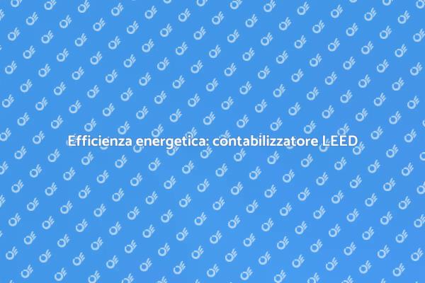 Contabilizzatore di calore per risparmio