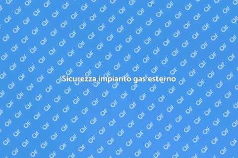 Certificazione impianto gas esterno
