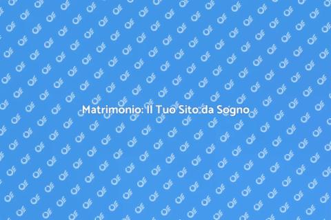 Sito Web per il Matrimonio Unico