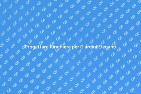 Ringhiere di Design per il Giardino