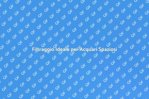 Filtraggio Essenziale per Acquari Grandi