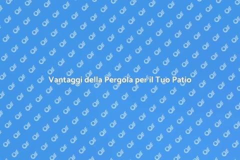 Copertura a Pergola per il Patio
