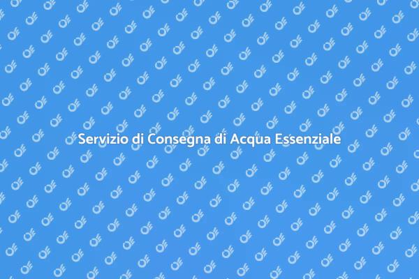 La Necessità della Consegna di Acqua