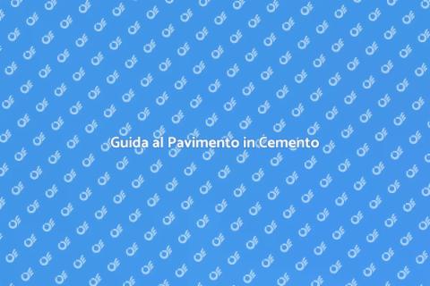 Costruire un Pavimento in Cemento