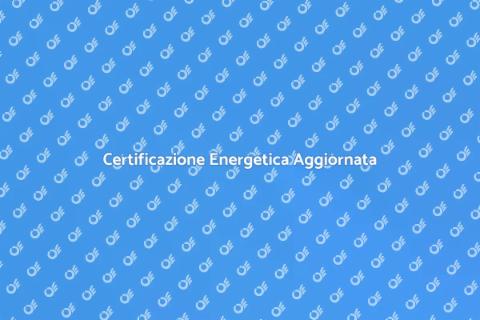 Rinnovo Certificazione Energetica