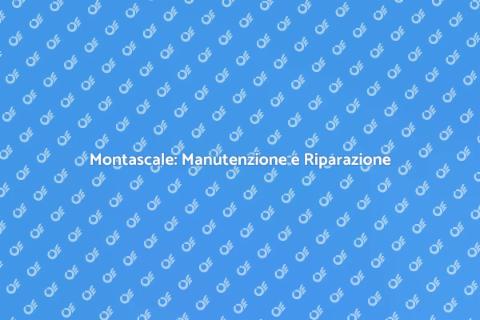 Riparazione Montascale Professionale