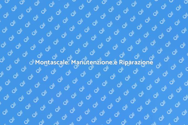 Manutenzione Sicura del Montascale