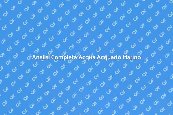 Essenziale Kit di Analisi Acqua Marino
